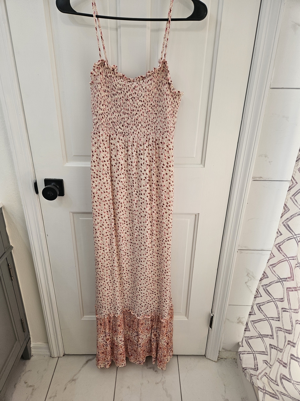 Olive & Oak Pink Floral Maxi Dress